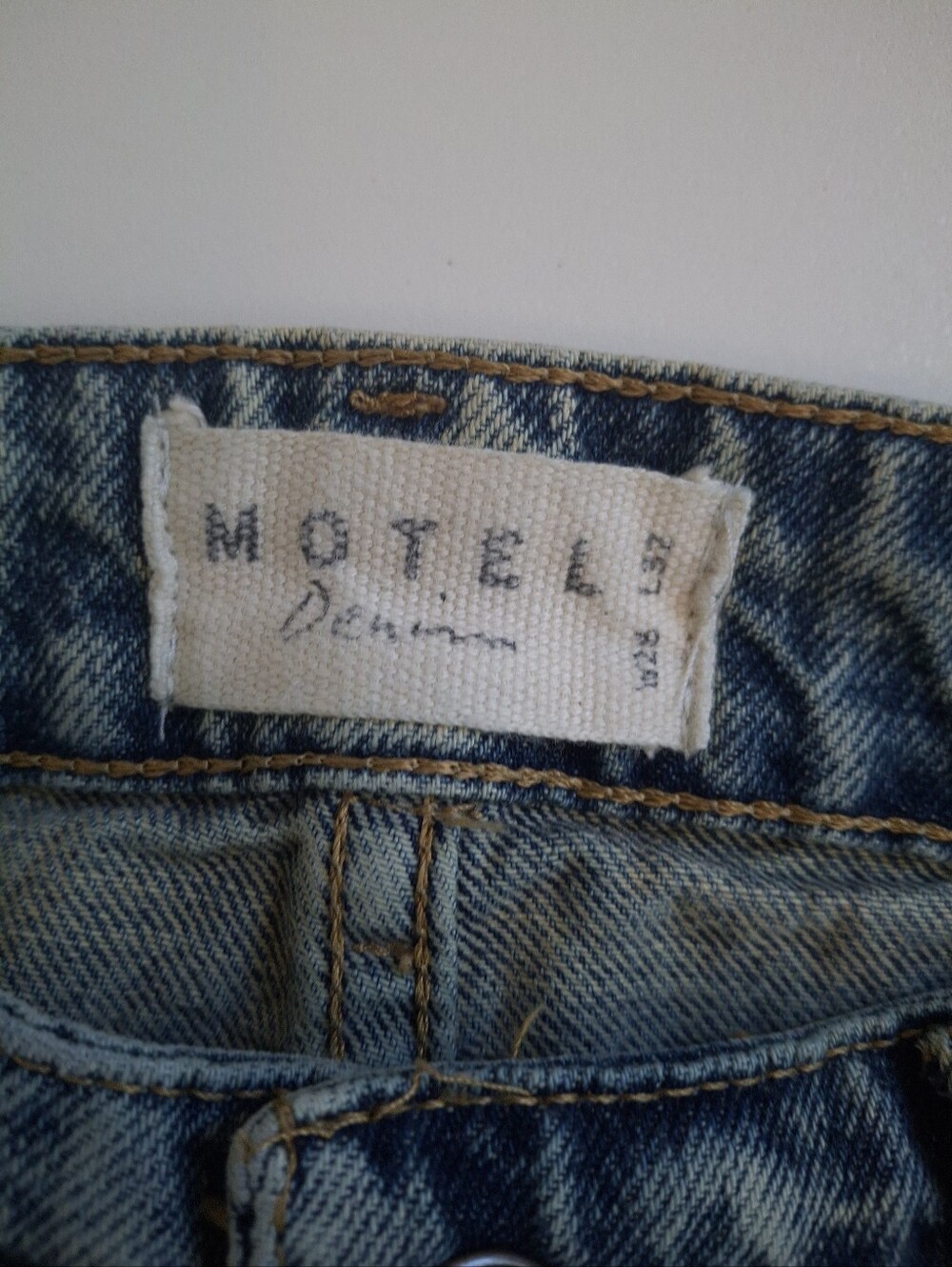 Motel Rocks Low Rise Wide Leg Jeans - Picture 6 of 7